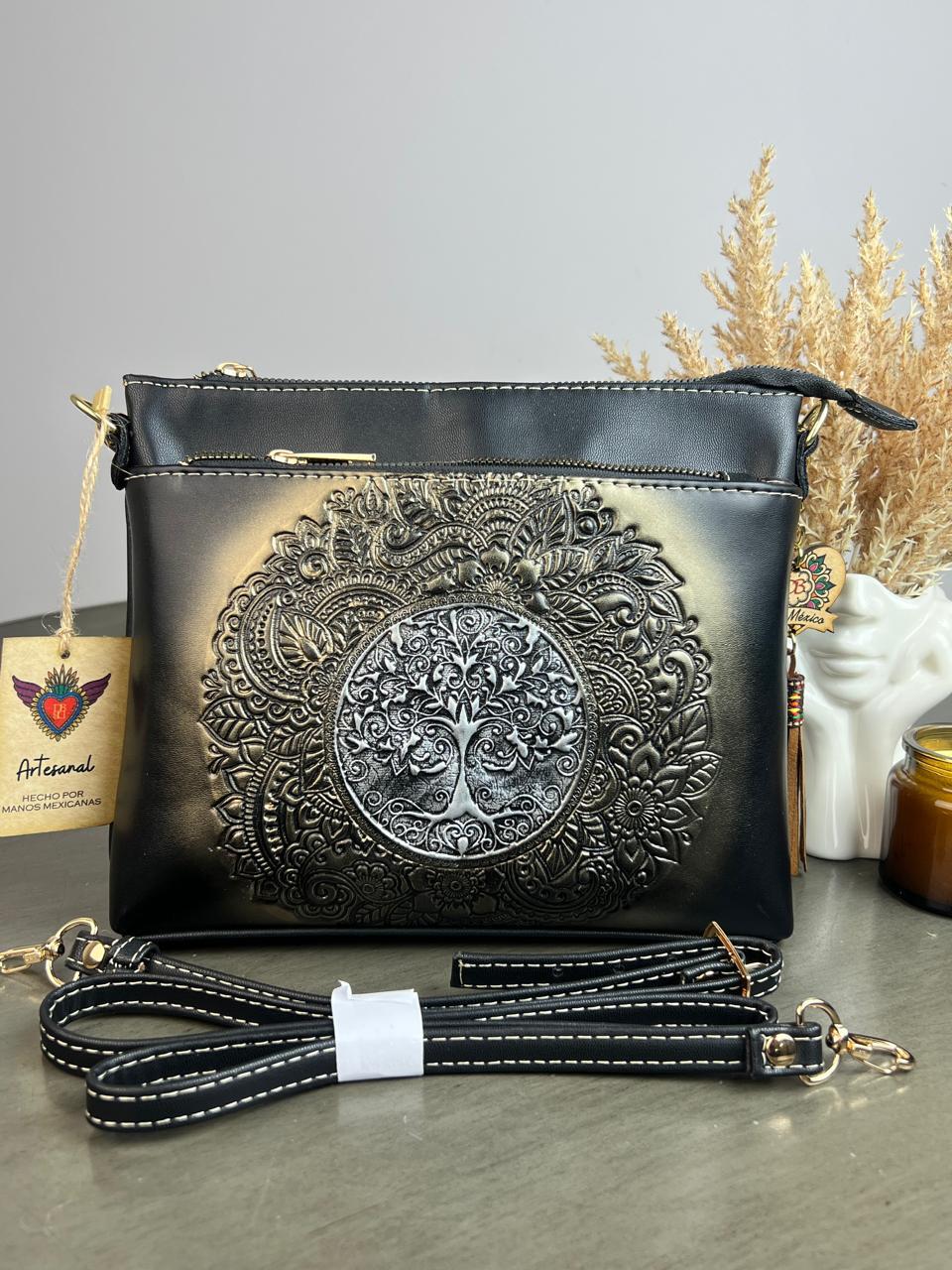 Crossbody Arbol Mandala Artesanal